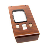 Mercedes-Benz W114 Complete Zebrano Wood Cockpit Kit comprises of an AC Panel, Shift Console, Dash Strips and Ash Tray Cover