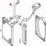 Mercedes-Benz W116 1978-80 Radiator Lower Coolant Hose - 1165013682