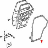 Mercedes-Benz W201 190 Rear Left Door Premium Weather Seal - 2017300778