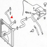 Mercedes-Benz W201 190E 2.2 Radiator Lower Coolant Branch Hose - 2015014382