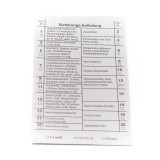  Mercedes-Benz Fuse plan 107 until 1985 - A1075452000 
