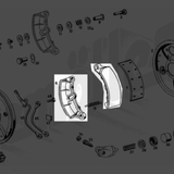 Mercedes-Benz W121 190SL Brake Shoe Mounting Brake Lining Aluminium - 1804200920