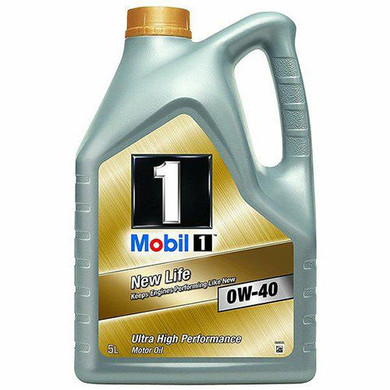 Mobil 1 New Life 0W/40 Fully Synthetic Engine Oil - 5L