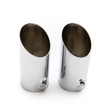  Mercedes-Benz 107 Exhaust Covers, 2 x chrome plated - 