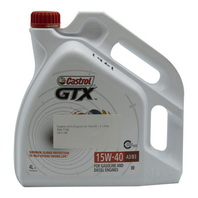 Castrol GTX Engine Oil 15w/40 - 4 Litres