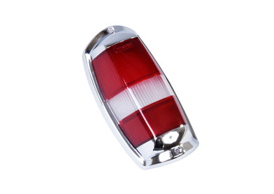 Mercedes-Benz 190 SL W121 Tail Light Lens with Chrome Trim Red Clear Red - 1808200471