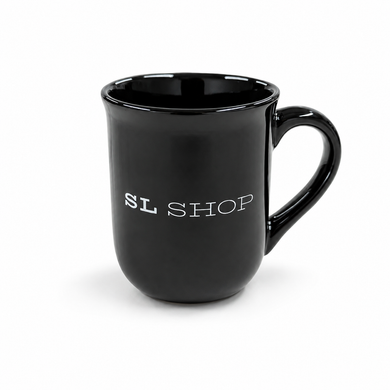 SL Shop Black Ceramic Mug