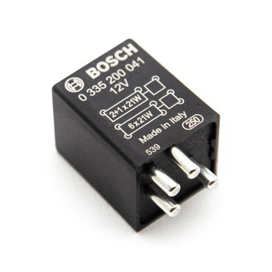 Bosch Mercedes-Benz SL R107 300 Indicator Relay with Round Pin Connectors - 0008211063 