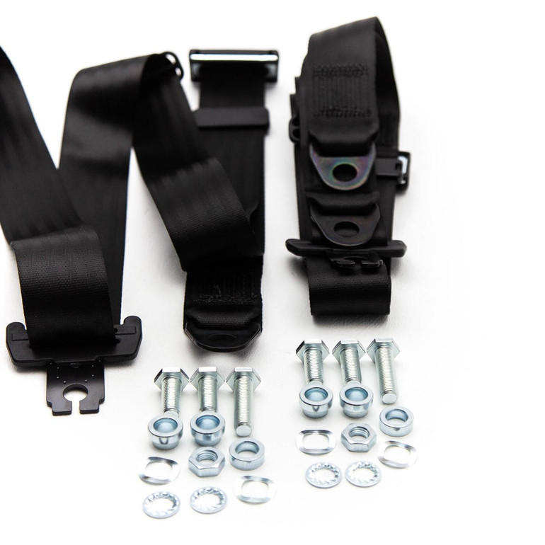  Mercedes-Benz SL 107 3 Point Rear Seat Belts Set 71-89 