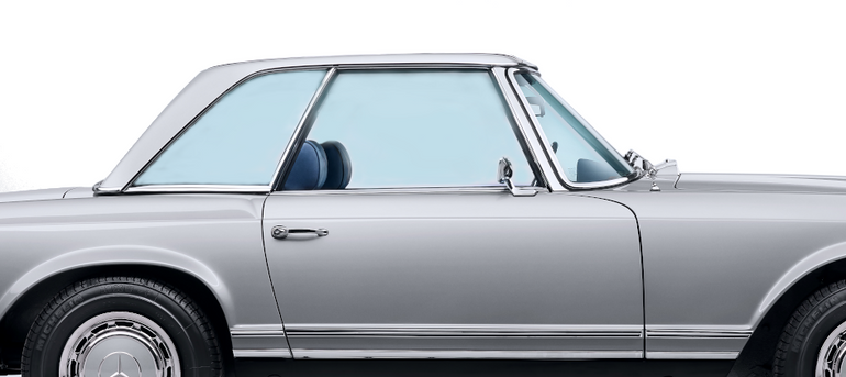 Mercedes-Benz SL W113 Pagoda Front Right Door Glass(Green) - 1137200218