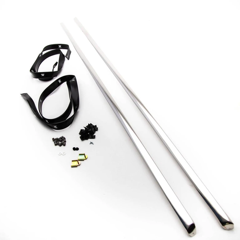  Mercedes-Benz SL 107 Lower Sill Chrome Set - 1076980180 | 1076980280 