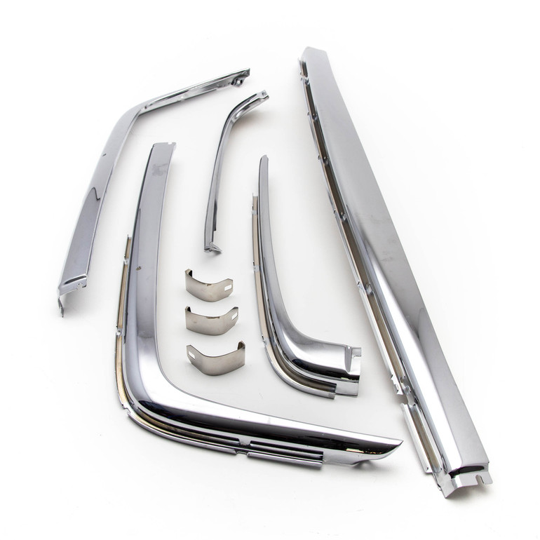 Mercedes-Benz SL and SLC 107 Complete Bumper Chrome Set