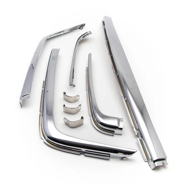  Mercedes-Benz SL & SLC 107 Complete Chrome Bumper Set 