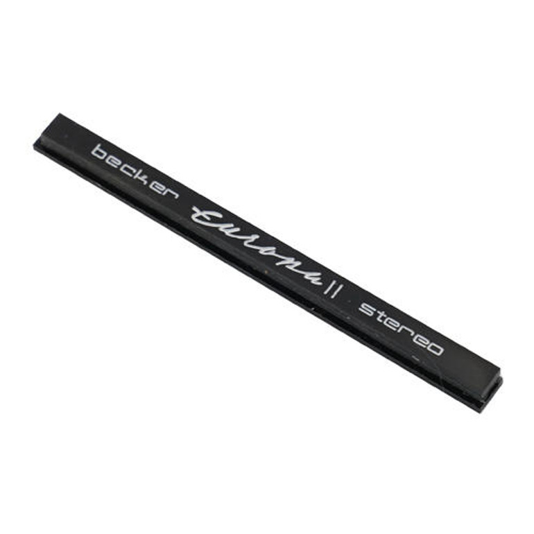 Becker Europa II Stereo Name Bar Emblem