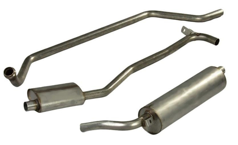  Mercedes-Benz 190 SL W121  Exhaust system stainless, 3pce 