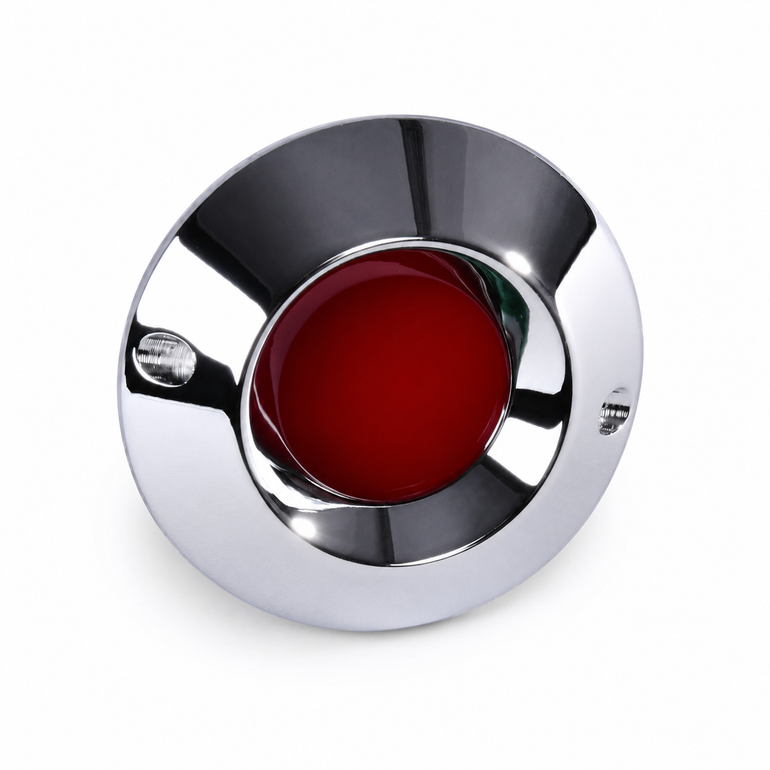 Mercedes-Benz 190 SL W121 Charging Control Lamp Escutcheon with Red Lens - 1875400140