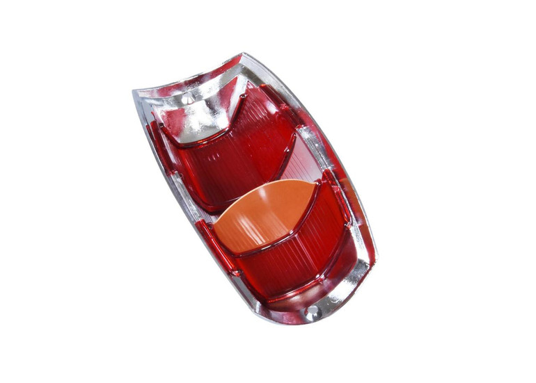  Mercedes-Benz 190 SL W121 Tail Light Lens with Chrome Trim Red Clear Red - 1808200471 
