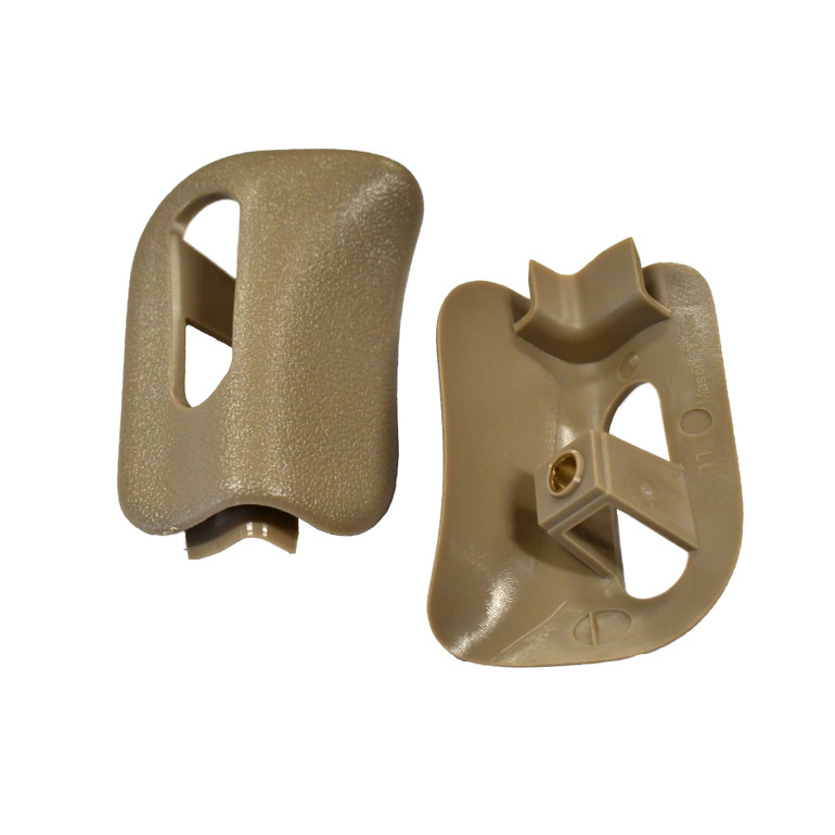 Mercedes-Benz R129 SL | W124 Sun Visor Caps Pair Tan - 1298110561 1298110661