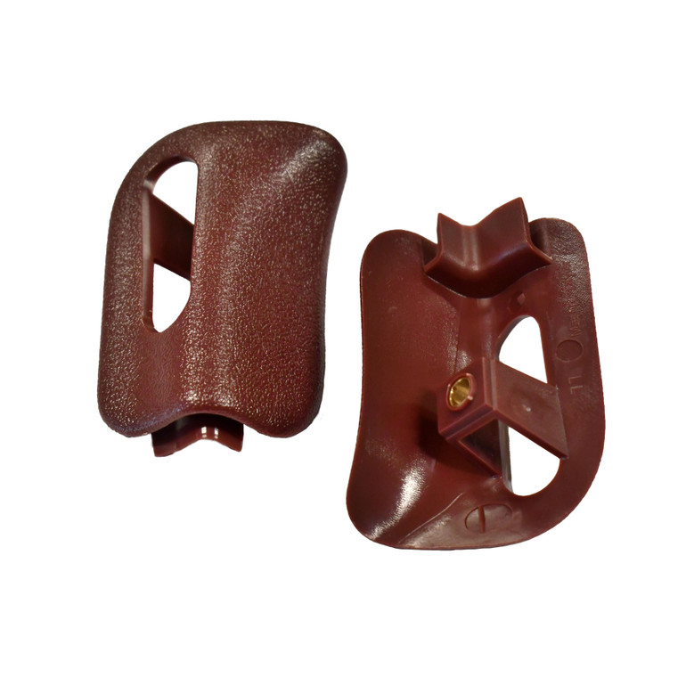 Mercedes-Benz R129 SL | W124 Sun Visor Caps Pair Burgundy - 1298110561 1298110661