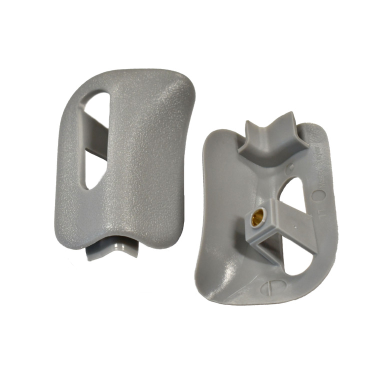 Mercedes-Benz R129 SL | W124 Sun Visor Caps Pair Orion Grey - 1298110561 1298110661