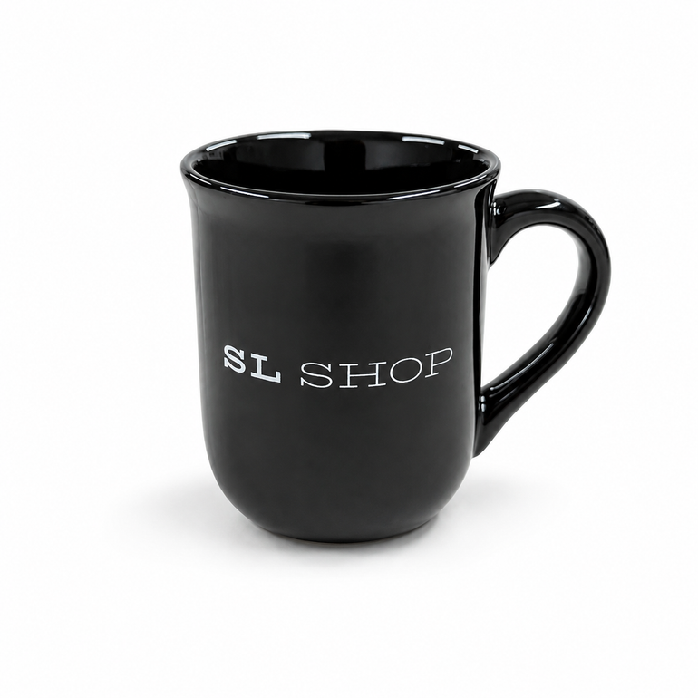 SL Shop Black Ceramic Mug