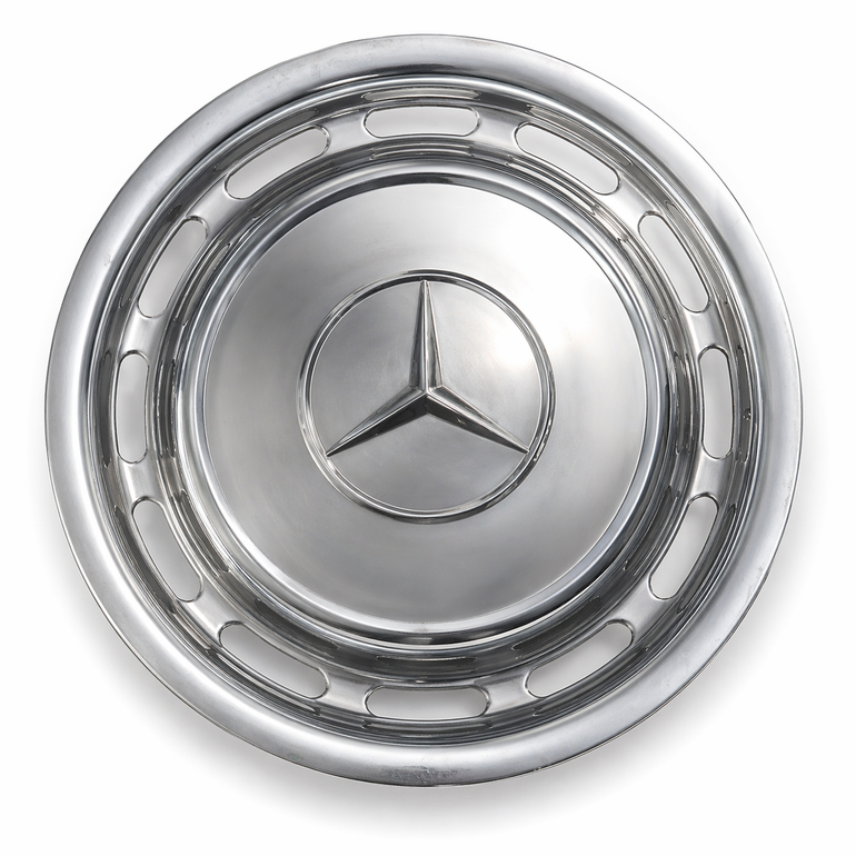 Mercedes Chrome Hub Cap for 15" Steel Wheel - 1154010424