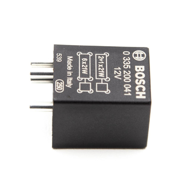 Bosch Mercedes-Benz SL R107 300 Indicator Relay with Round Pin Connectors - 0008211063 