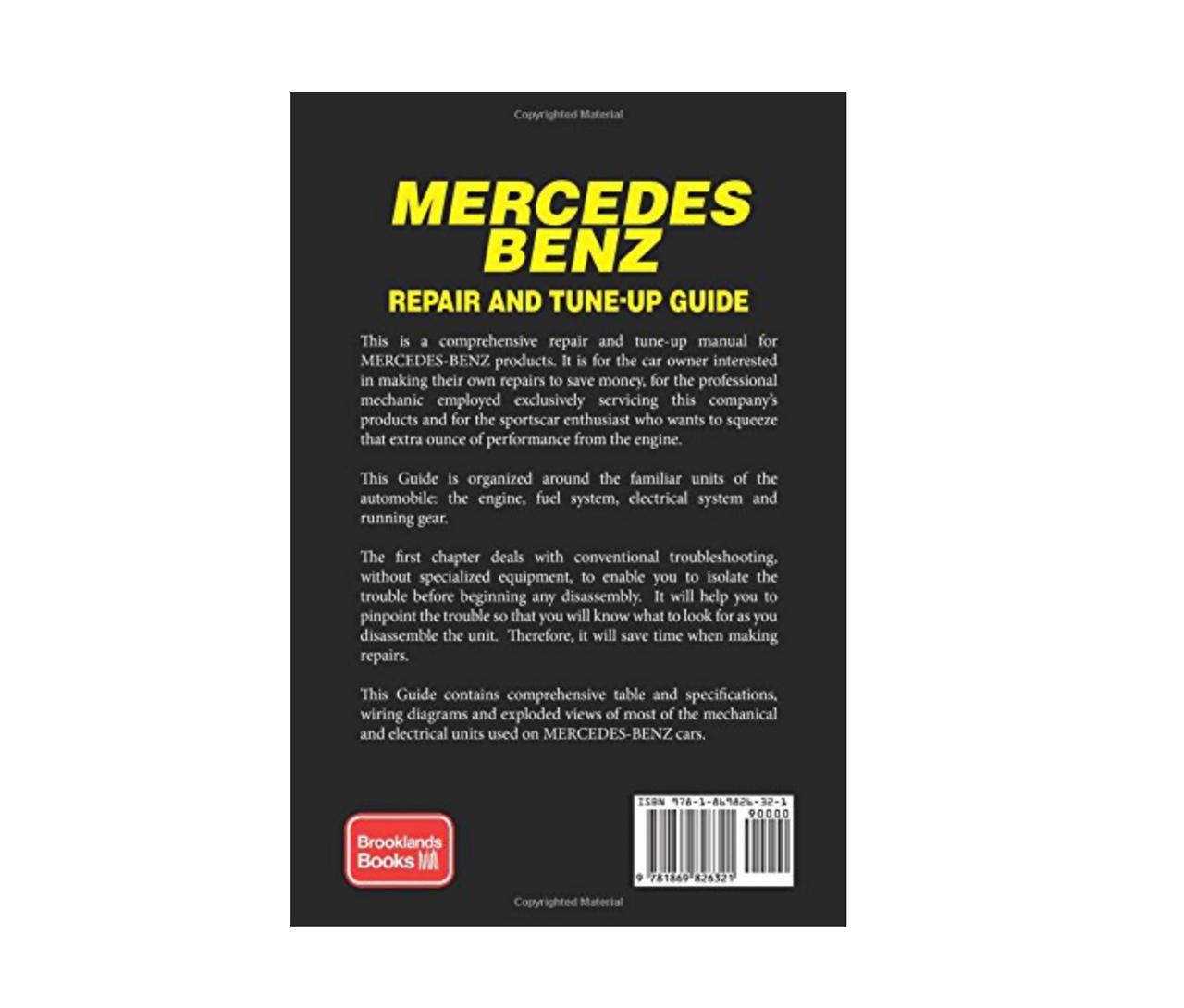 Mercedes-Benz 190 SL W121 Book: Glenns MB Repair & Tune Up Guide