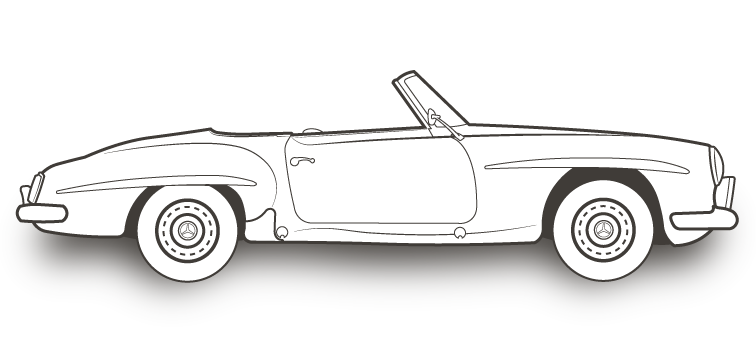 Mittelarmlehnen Abdeckplatte für Mercedes SL107W107 SLC 107 W114