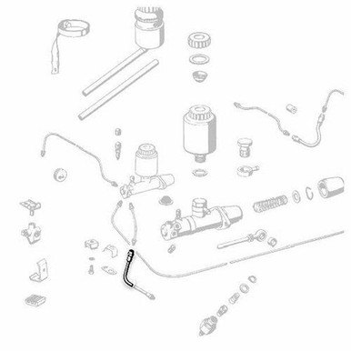 Mercedes-Benz W111 Front Left / Right 380mm Brake Hose - 0004285035