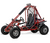 Massimo GKA200 169cc Gas Powered Two-Seat Go-Kart - Red