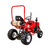 Massimo 125cc Single-Rider Mini Tractor Gas-Powered Go Kart, Red