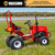 Massimo 125cc Single-Rider Mini Tractor Gas-Powered Go Kart, Red
