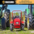 Massimo 125cc Single-Rider Mini Tractor Gas-Powered Go Kart, Red