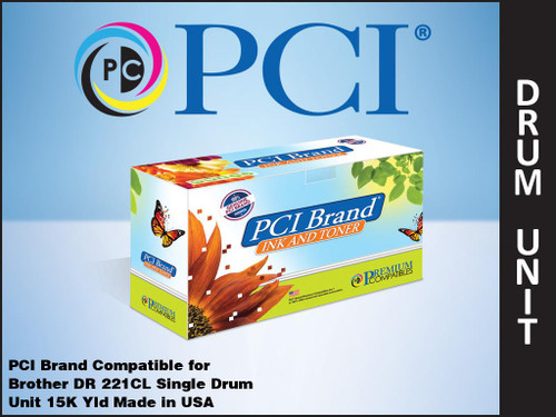PCI Brand Brother DR221CL drum unit