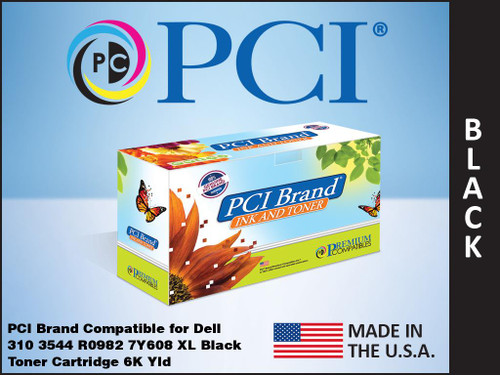 PCI Brand Dell 310 3544 Black Toner Cartridge