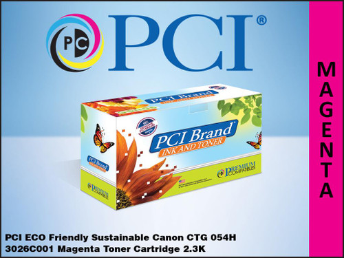 PCI Brand Canon 054H 3026C001 Magenta Toner Cartridge