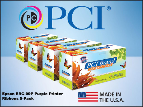 PCI Brand Epson ERC09PL Purple Ribbon
