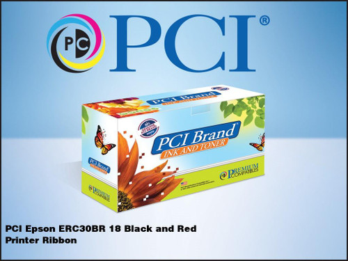 PCI Brand Epson ERC30BR 18 Black Red Ribbon