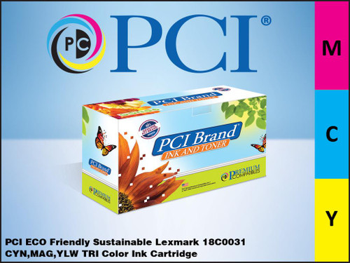 PCI Brand Lexmark 18C0031 Tri Color Inkjet Cartridge