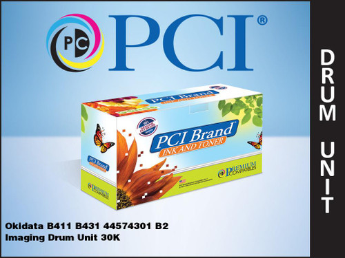 PCI Brand Okidata 44574301 Black Toner Cartridge