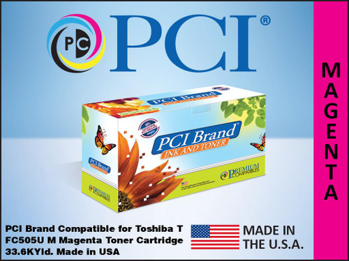 PCI Brand Toshiba TFC505UM Magenta Toner Cartridge