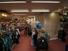 Protect retail merchandise during store renovation or installing new marketing displays with the Curtain-Wall® temporary wall system.