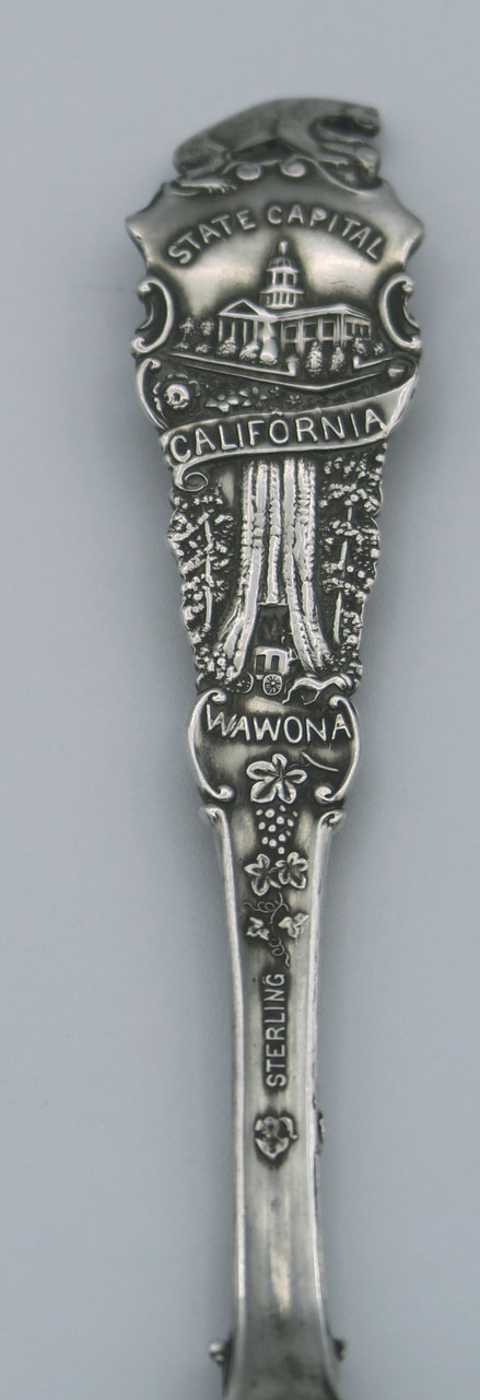Cliff House & California Scenes Sterling Vintage Spoon 5 7/8