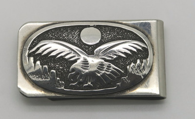 Eagle & Moon money clip