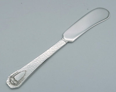 Heraldic by 1847 Rogers Bros butter spreader