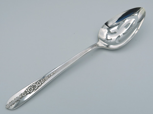 Royal Rose pierced serving spoon
