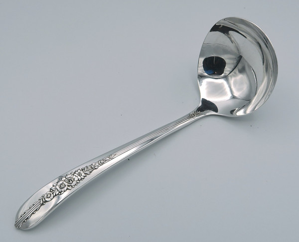 Royal Rose by Nobility Plate Oneida gravy ladle