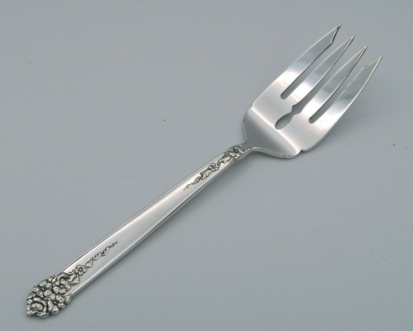 Moss Rose by National Silver salad fork