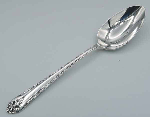 Lovely Lady by Holmes & Edwards pierced serving spoon